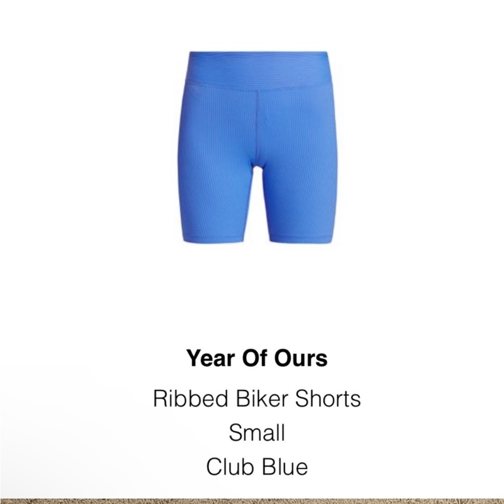 Year of Ours, ribbed shorts, S🫐